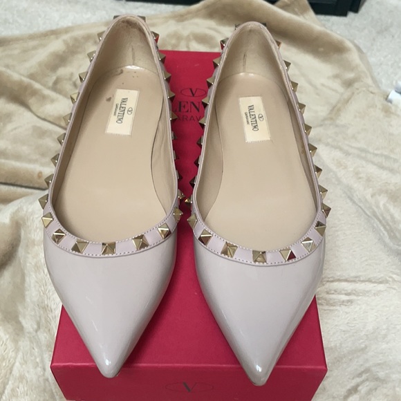 Valentino Rock studded Flats - Picture 3 of 9